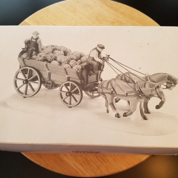 Heritage Village Harvest Pumpkin Wagon - Picture 2 of 5